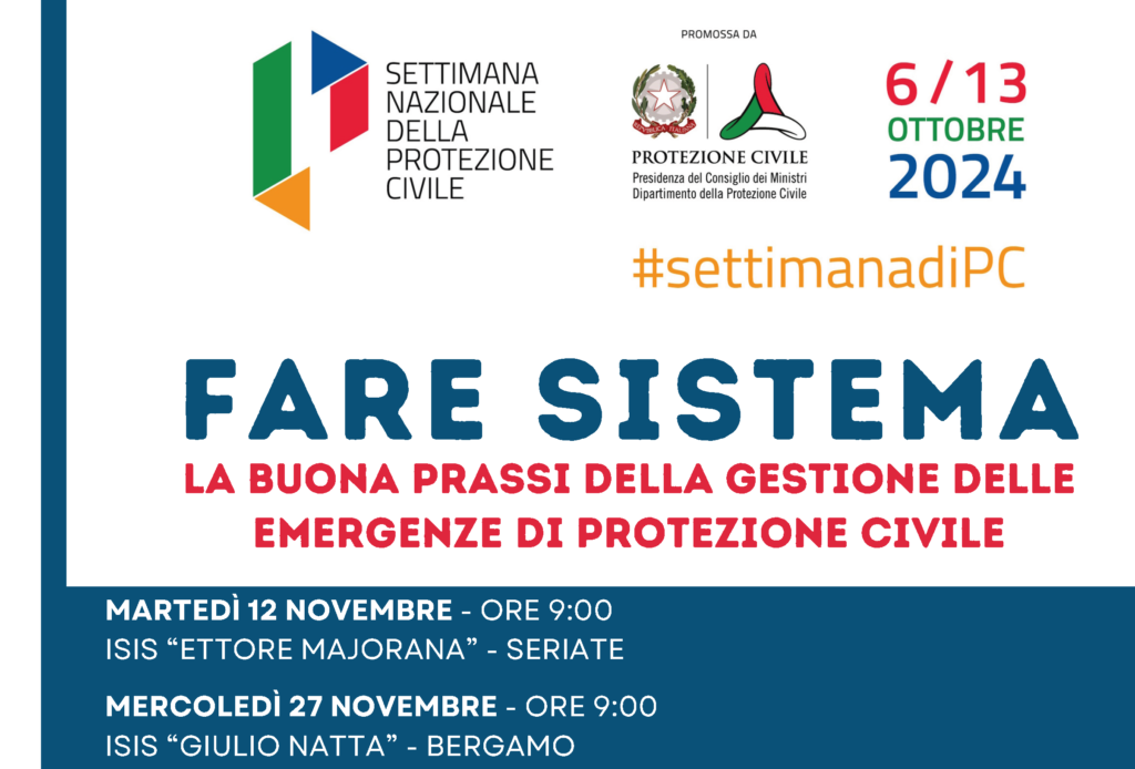 Fare Sistema – La buona prassi della gestione delle emergenze di Protezione Civile